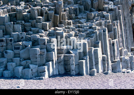 Reynishverfisvegur Island Basalt Säulen. Vik-Island Stockfoto