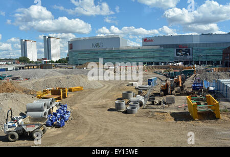 Erweiterung des Westfield Shopping Centers in Shepherd’s Bush, White City, London, England, Großbritannien Stockfoto