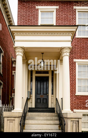 Historischen Büros Richmond Stiftung, Allen Doppelhaus, 4 East Main Street, Richmond, Virginia Stockfoto