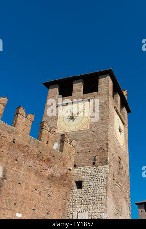 Schloss Vecchio oder Castello Scaligero in Verona, Italien Stockfoto