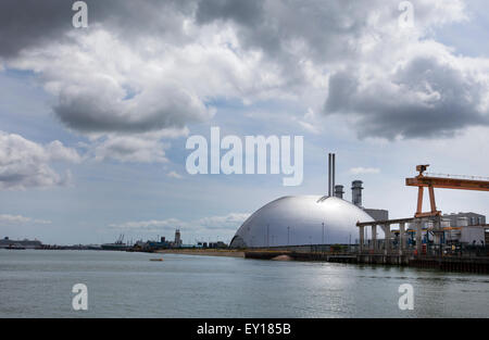 Marchwood Verbrennungsanlage Energie Verwertungsanlage neben Southampton Water Stockfoto