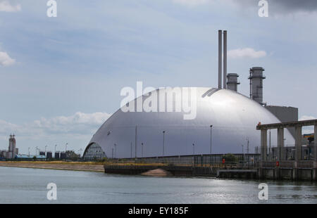 Marchwood Verbrennungsanlage Energie Verwertungsanlage neben Southampton Water Stockfoto