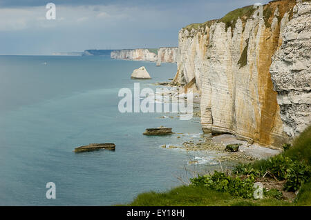 Atlantischen Steilküste in der Normandie Stockfoto