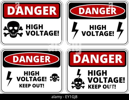 Hochspannung Stock Vektor