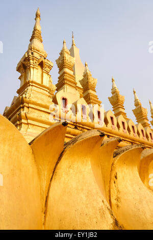 Pha, dass Luang große goldene Stupa in Vientiane, Laos Stockfoto