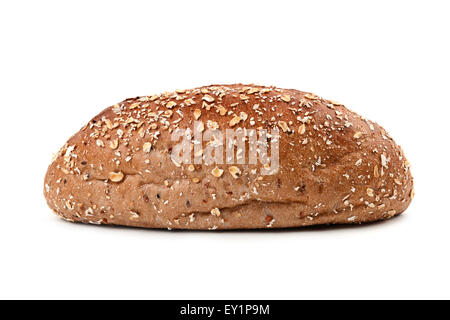 Vollkornbrot, die isoliert auf weißem Hintergrund Stockfoto