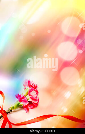 Digital Composite, Muttertag, Nelke, Stockfoto