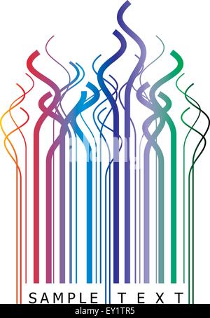 lockige Barcode - Vektor-illustration Stock Vektor