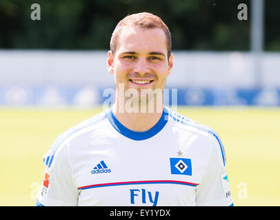 Deutsche Fußball Bundesliga 2015/16 - Fototermin des Hamburger SV am 15. Juli 2015 in Hamburg, Deutschland: Stockfoto