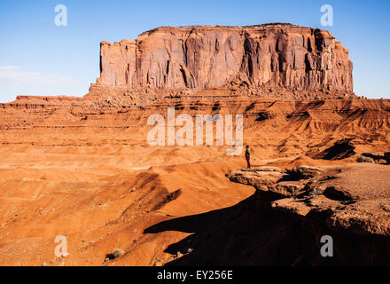 Fernblick über Frau Blick auf Monument Valley, Utah, USA Stockfoto