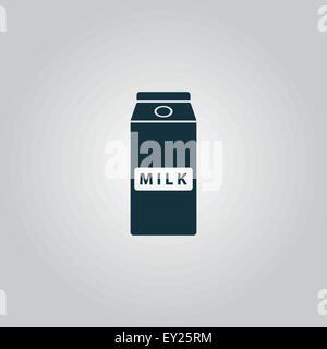 Packung mit Milch-Symbol Stock Vektor