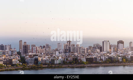 Ipanema Stadtbild und Lagoa Rodrigo de Freitas, Rio De Janeiro, Brasilien Stockfoto