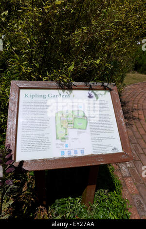 Kipling Gärten Weltumrundung in der Nähe von Brighton East Sussex UK Kiplings Gärten waren einst Teil von The Elms Zuhause von Rudyard Kipling Stockfoto