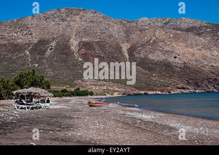 Eristos Beach, Tilos. Stockfoto