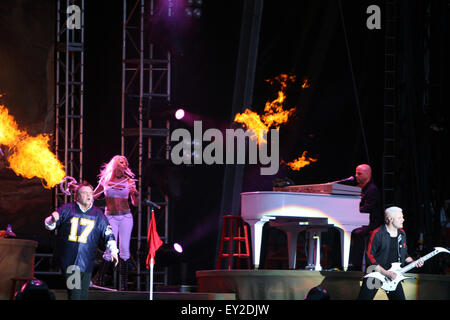 Meat Loaf beendeten die erste Etappe seiner weltweiten Tour 3 Bats Live im Ashton Gate Stadium Stockfoto