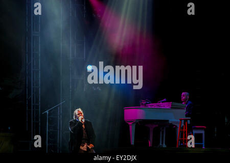 Meat Loaf beendeten die erste Etappe seiner weltweiten Tour 3 Bats Live im Ashton Gate Stadium Stockfoto