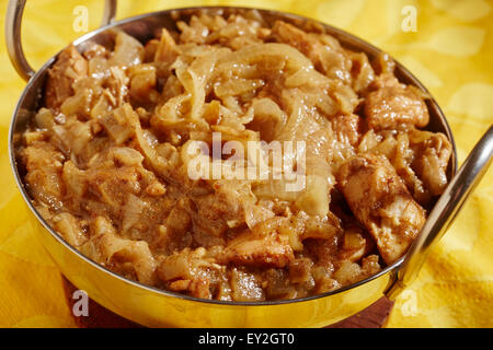 Chicken Dopiaza - eine klassische britische Curry Haus Speise Stockfoto