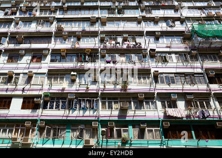 Residential Apartment Gebäude In To Kwa Wan, Kowloon, Hong Kong. Stockfoto