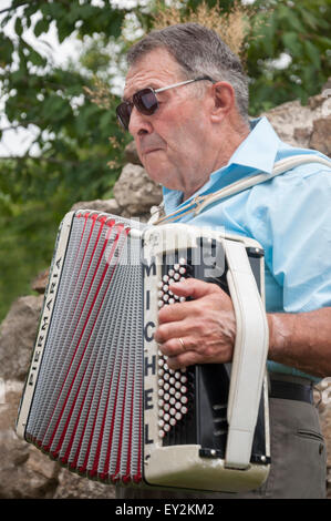 L'Accordion Festival, Maison De La Vie Rurale, Vendee, Frankreich Stockfoto