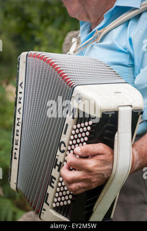 L'Accordion Festival, Maison De La Vie Rurale, Vendee, Frankreich Stockfoto