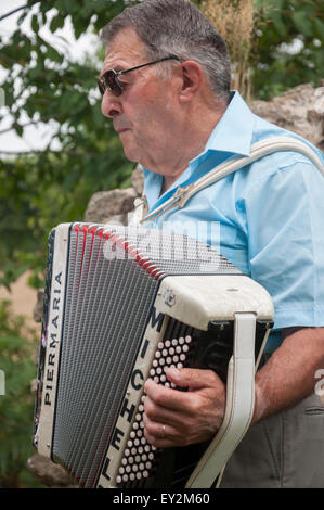 L'Accordion Festival, Maison De La Vie Rurale, Vendee, Frankreich Stockfoto