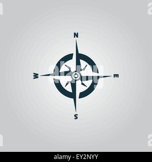 Kompass-Symbol Stock Vektor