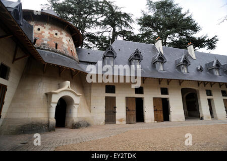 Frankreich, Loire-Tal, Schloss Chaumont, alte Ställe Stockfoto