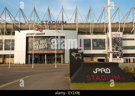 Derby County Football Club, Ipro-Stadion, Pride Park, Derby UK Stockfoto