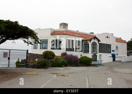 Moss Beach Brennerei, Moss Beach, California, Vereinigte Staaten von Amerika Stockfoto