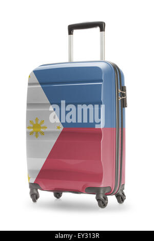 Koffer, lackiert in Nationalflagge - Philippinen Stockfoto