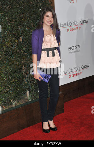 LOS ANGELES, CA - 13. Dezember 2010: Jadin Gould bei der Weltpremiere von "Woher weißt du' am Mann Village Theatre in Westwood. Stockfoto