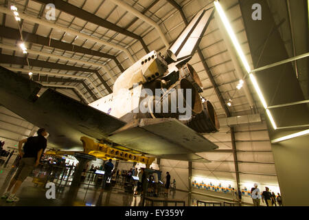 Des Space Shuttle Endeavour ist permanent nach Hause an der California Science Center Stockfoto
