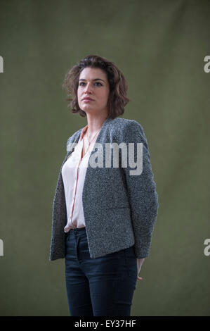 Journalist Alev Scott am Edinburgh International Book Festival erscheinen. Stockfoto