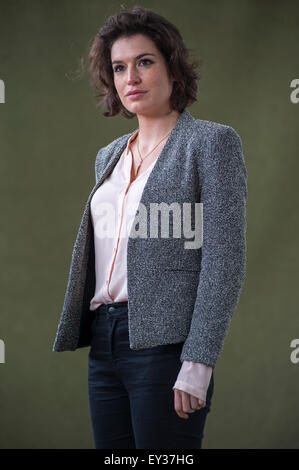 Journalist Alev Scott am Edinburgh International Book Festival erscheinen. Stockfoto