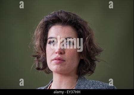 Journalist Alev Scott am Edinburgh International Book Festival erscheinen. Stockfoto