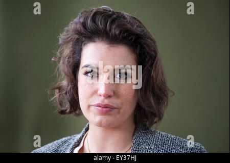 Journalist Alev Scott am Edinburgh International Book Festival erscheinen. Stockfoto