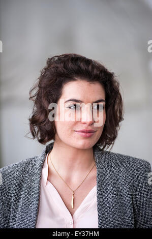 Journalist Alev Scott am Edinburgh International Book Festival erscheinen. Stockfoto