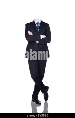 Businesman ohne Kopf Stockfoto