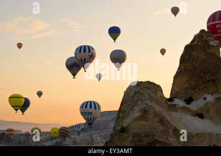 Cappadocia Luftballons, Türkei Stockfoto