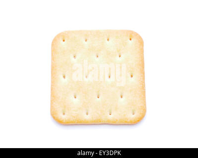 Cookies auf weißem Hintergrund Stockfoto