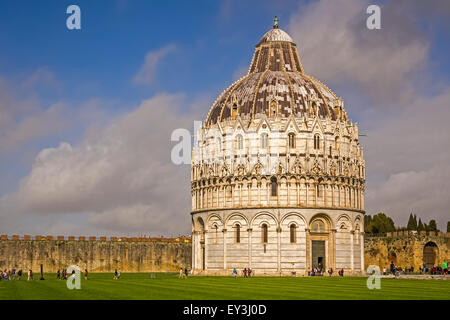 Baptisterium St. John-Pisa-Toskana-Italien Stockfoto