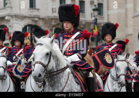 Brüssel, Belgien. 21. Juli 2015. Die Zeremonie (Te Deum Masse) während der belgischen Nationalfeiertag in Saint Michael Cathedral stattfand. Bildnachweis: Jonathan Raa/Pacific Press/Alamy Live-Nachrichten Stockfoto