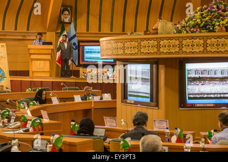 Konferenz über den Propheten Muhammad in der Kunst, Zahedan Universität, Iran Stockfoto