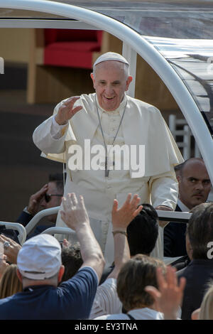 21. Juni 2015. Papst Francis besucht Turin, Italien Stockfoto