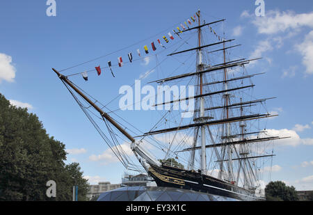 die cutty Sark ship bei Greenwich london Stockfoto