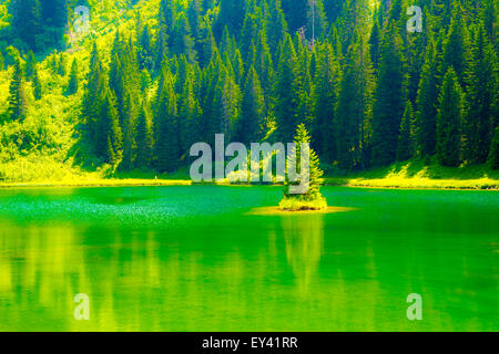 See la Mouille in den Alpen, Frankreich. Stockfoto