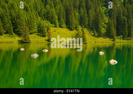 See la Mouille in den Alpen, Frankreich. Stockfoto