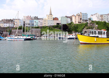 Tenby harbour, Pembrokeshire, Wales. UK Stockfoto