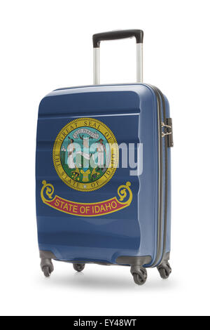 Koffer lackiert in uns Staatsflagge - Idaho Stockfoto