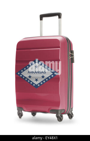 Koffer lackiert in uns Staatsflagge - Arkansas Stockfoto